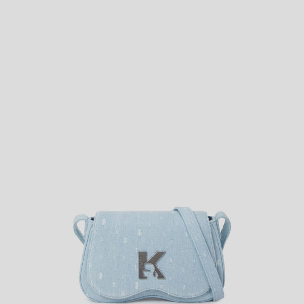 Karl Lagerfeld, Sac Bandoulière En Bouclé Style Lunettes De Soleil, Femme, Boucle bleue lavée, Taille: X00