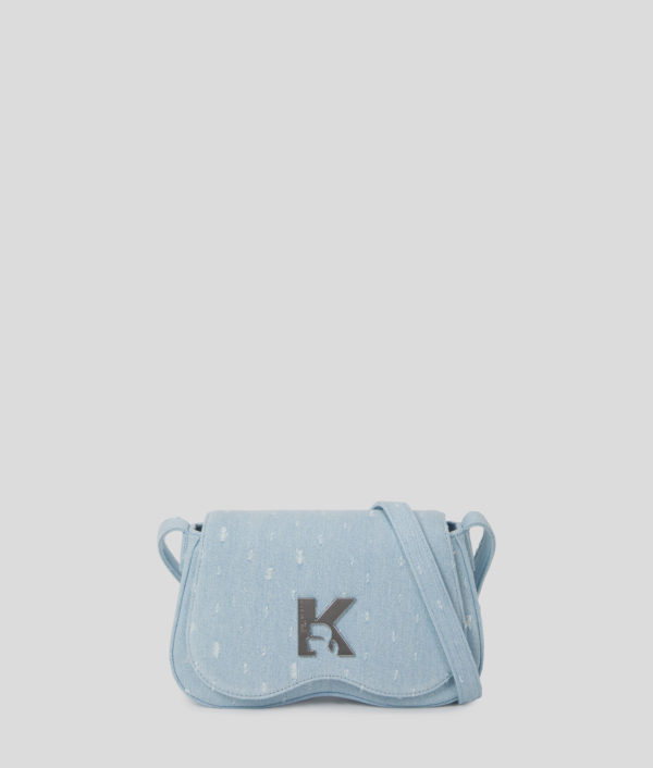 Karl Lagerfeld, Sac Bandoulière En Bouclé Style Lunettes De Soleil, Femme, Boucle bleue lavée, Taille: X00