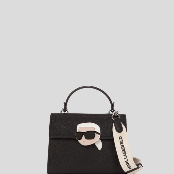 Karl Lagerfeld, Sac Bandoulière Grainé Ikon, Femme, Noir, Taille: X00