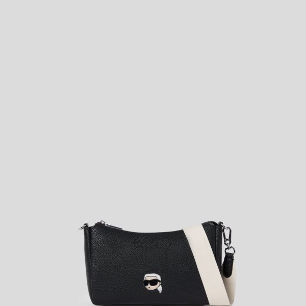 Karl Lagerfeld, Petit Sac Porté Épaule Grainé Ikon, Femme, Noir, Taille: X00