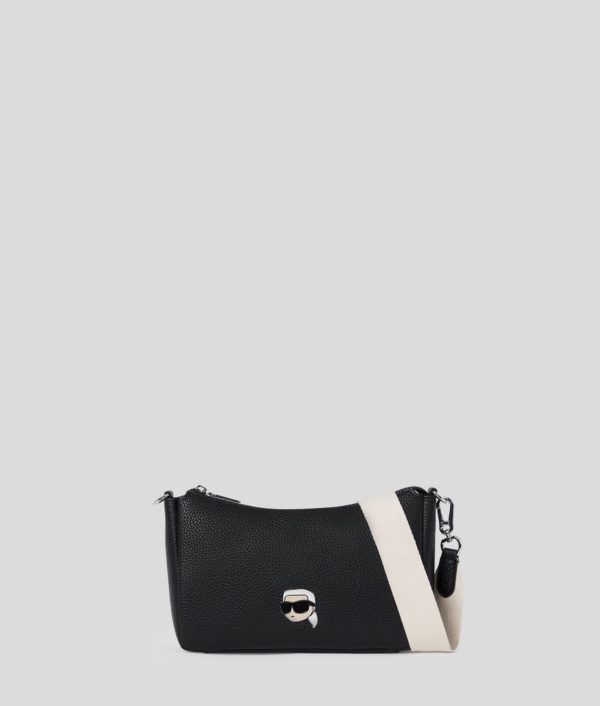 Karl Lagerfeld, Petit Sac Porté Épaule Grainé Ikon, Femme, Noir, Taille: X00