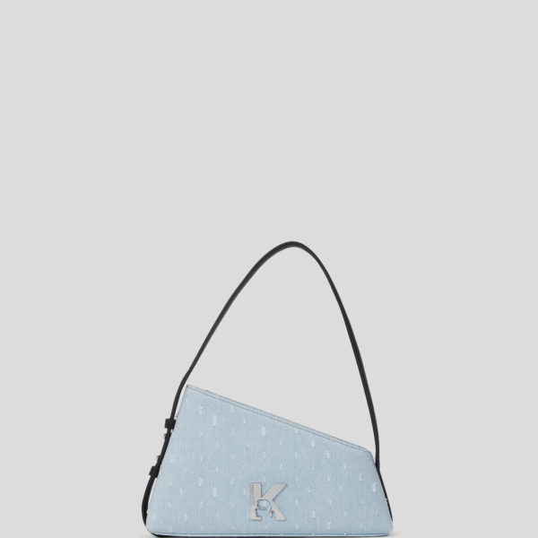 Karl Lagerfeld, Sac Porté Épaule En Denim Bouclé Géo, Femme, Boucle bleue lavée, Taille: X00