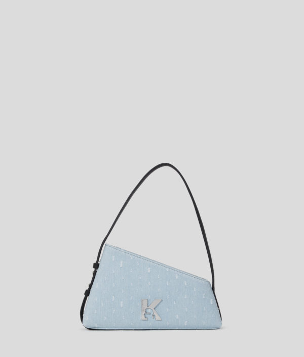 Karl Lagerfeld, Sac Porté Épaule En Denim Bouclé Géo, Femme, Boucle bleue lavée, Taille: X00