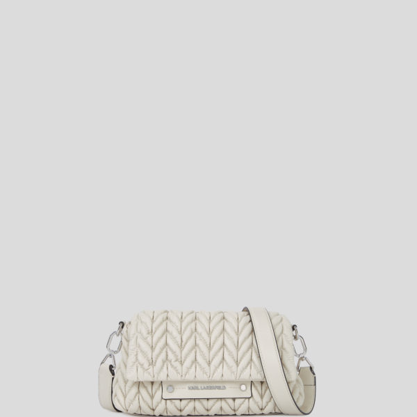 Karl Lagerfeld, Sac Bandoulière K/weave, Femme, Ciment, Taille: X00