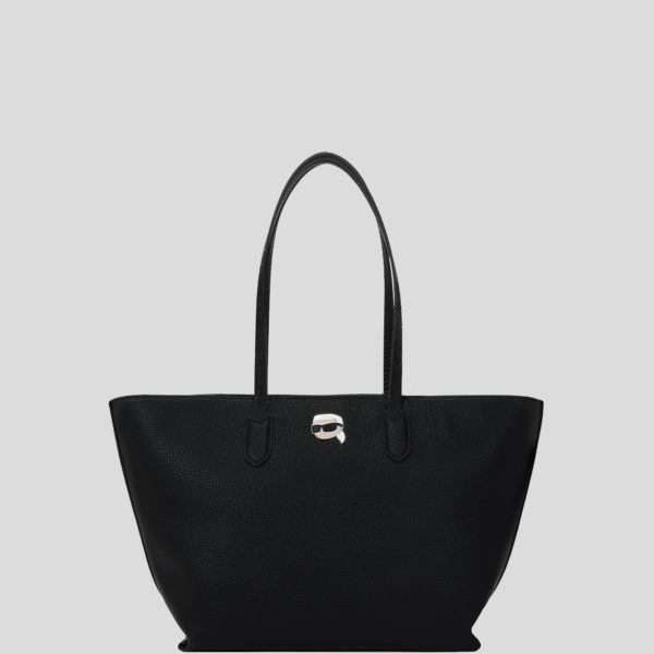 Karl Lagerfeld, Sac Cabas Grainé Ikon, Femme, Noir, Taille: X00