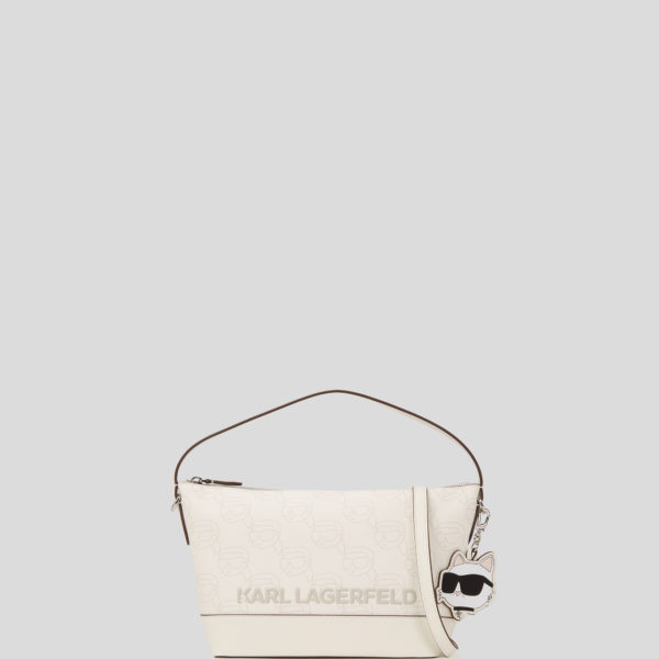 Karl Lagerfeld, Sac Bandoulière Ikon, Femme, Blanc cassé NFT imprimé sur toute la surface, Taille: X00