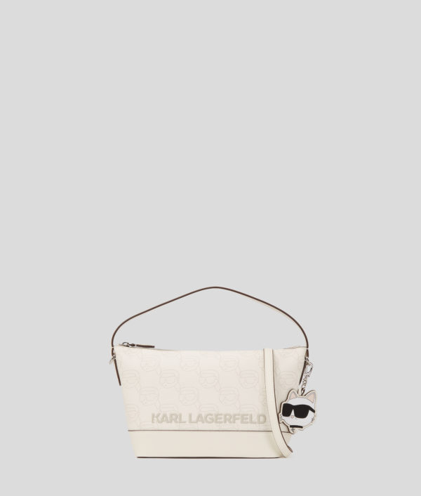 Karl Lagerfeld, Sac Bandoulière Ikon, Femme, Blanc cassé NFT imprimé sur toute la surface, Taille: X00
