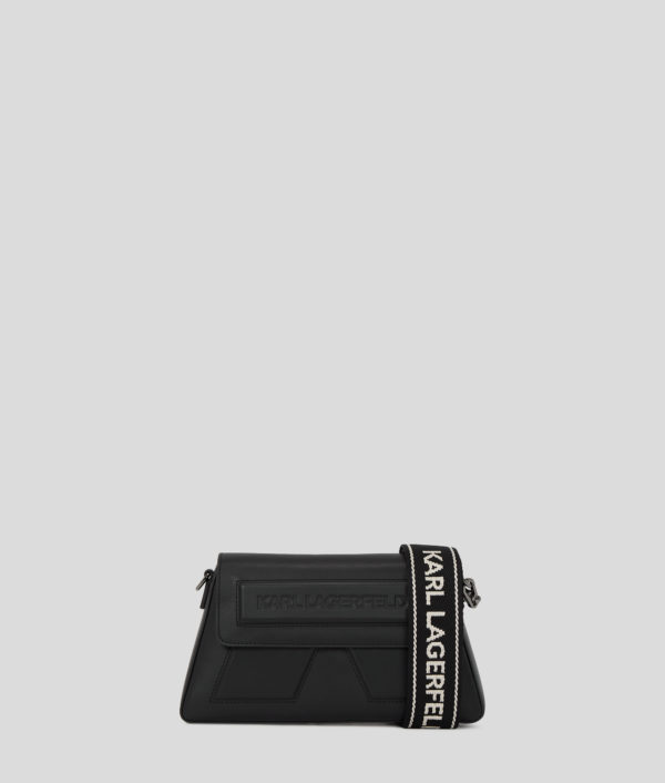 Karl Lagerfeld, Sac Bandoulière Ikon K, Femme, Noir-Nickel, Taille: X00