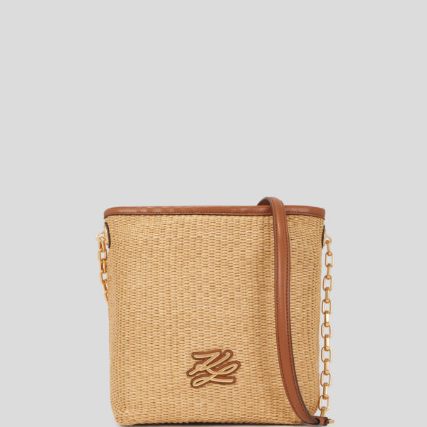 Karl Lagerfeld, Petit Sac Seau En Raphia K/autograph, Femme, Naturel-Tan, Taille: X00