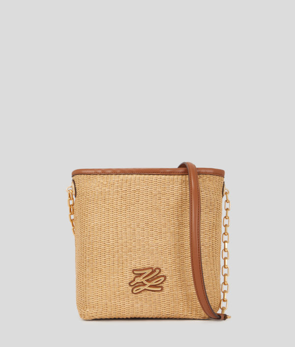 Karl Lagerfeld, Petit Sac Seau En Raphia K/autograph, Femme, Naturel-Tan, Taille: X00