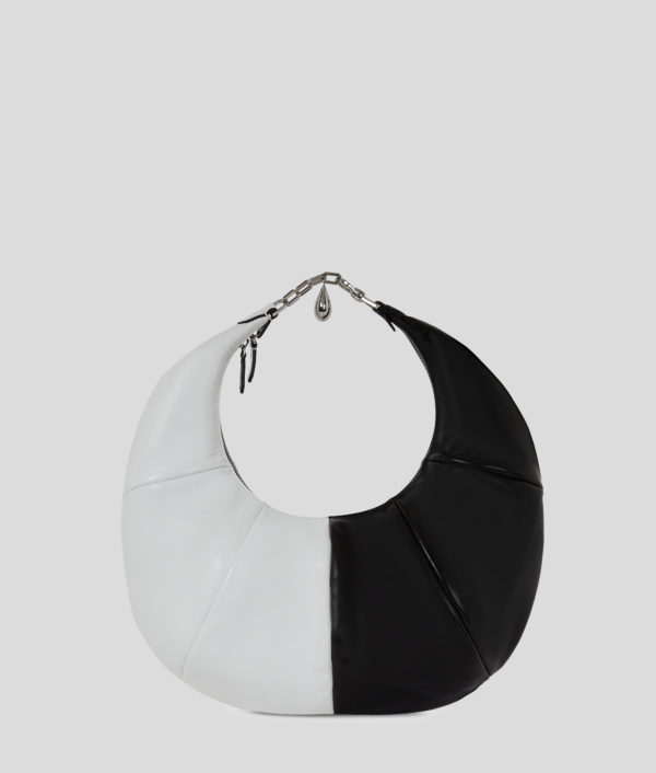 Karl Lagerfeld, Grand Sac Porté Épaule Kl X Joann, Femme, Blanc/Noir, Taille: X00