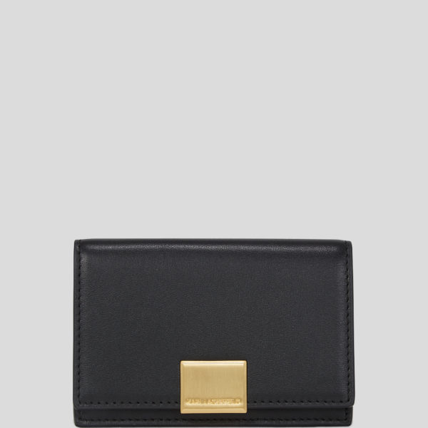 Karl Lagerfeld, Porte-cartes K/forever, Femme, Noir/Or, Taille: X00
