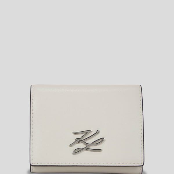 Karl Lagerfeld, Portefeuille À Trois Volets K/autograph, Femme, Ciment, Taille: X00
