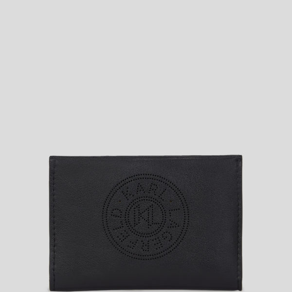 Karl Lagerfeld, Porte-cartes K/circle, Femme, Noir, Taille: X00