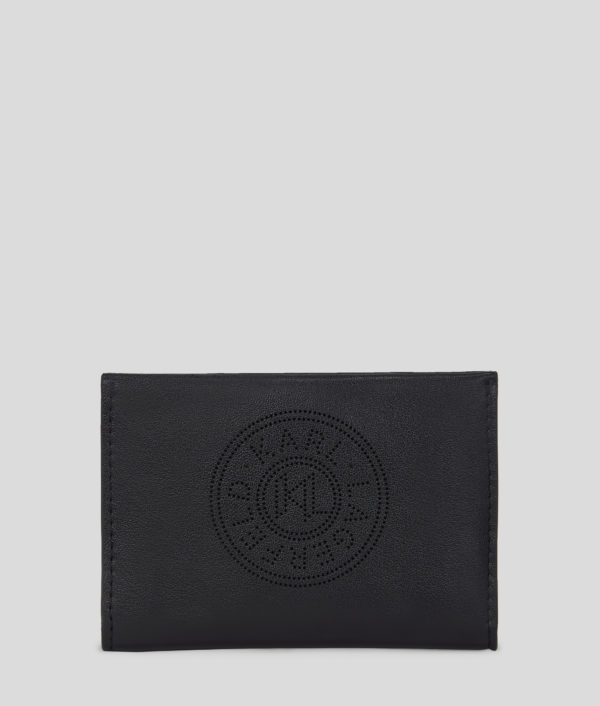 Karl Lagerfeld, Porte-cartes K/circle, Femme, Noir, Taille: X00