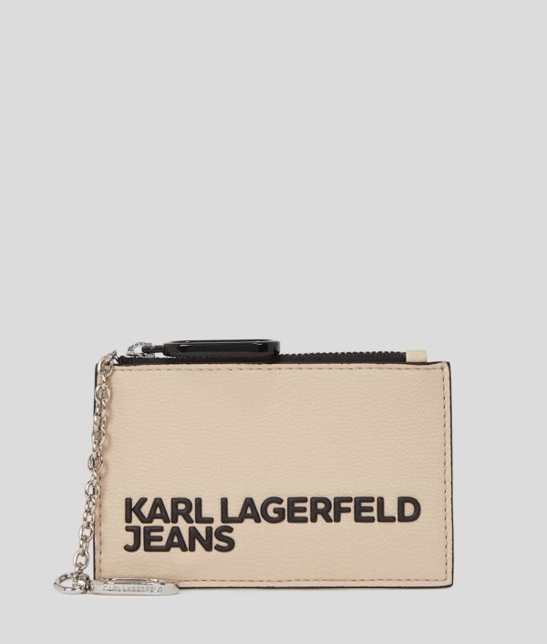 Karl Lagerfeld, Porte-cartes Avec Logo Klj, Femme, Frêne de bois, Taille: X00