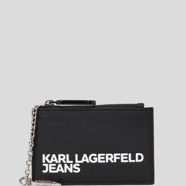 Karl Lagerfeld, Porte-cartes Avec Logo Klj, Femme, Noir, Taille: X00