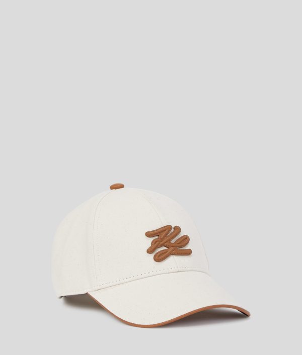 Karl Lagerfeld, Casquette K/autograph, Femme, Naturel, Taille: X00