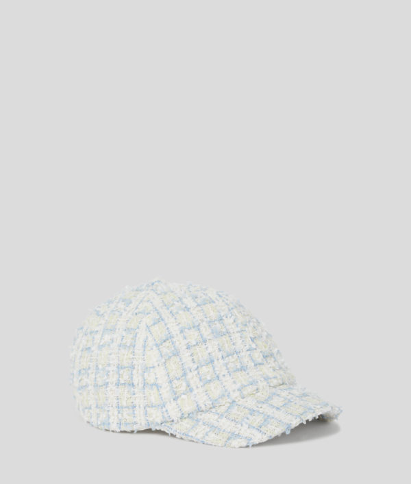 Karl Lagerfeld, Casquette En Bouclé K/signature, Femme, Boucle Kentucky Blue White, Taille: X00