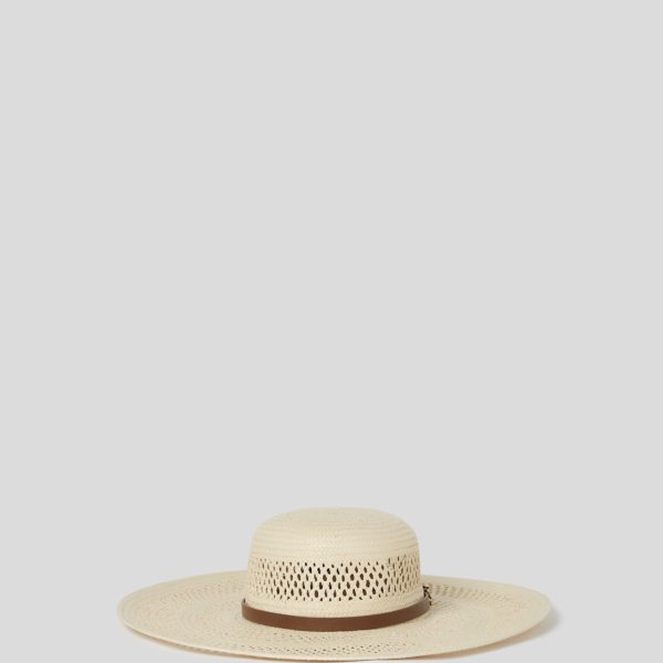 Karl Lagerfeld, Chapeau En Paille K/autograph, Femme, Naturel, Taille: XS_M