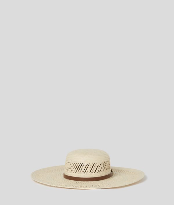 Karl Lagerfeld, Chapeau En Paille K/autograph, Femme, Naturel, Taille: XS_M