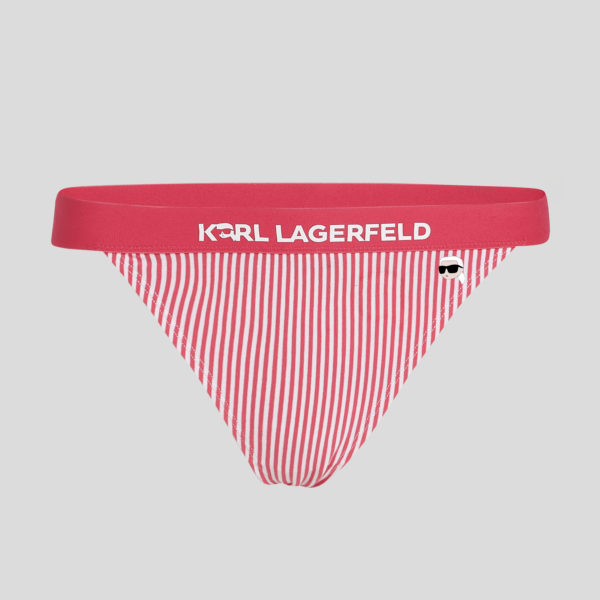 Karl Lagerfeld, Culottes À Rayures Ikon, Femme, Framboise-rayure blanche, Taille: XXS