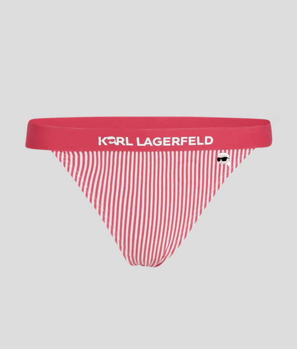 Karl Lagerfeld, Culottes À Rayures Ikon, Femme, Framboise-rayure blanche, Taille: XXS