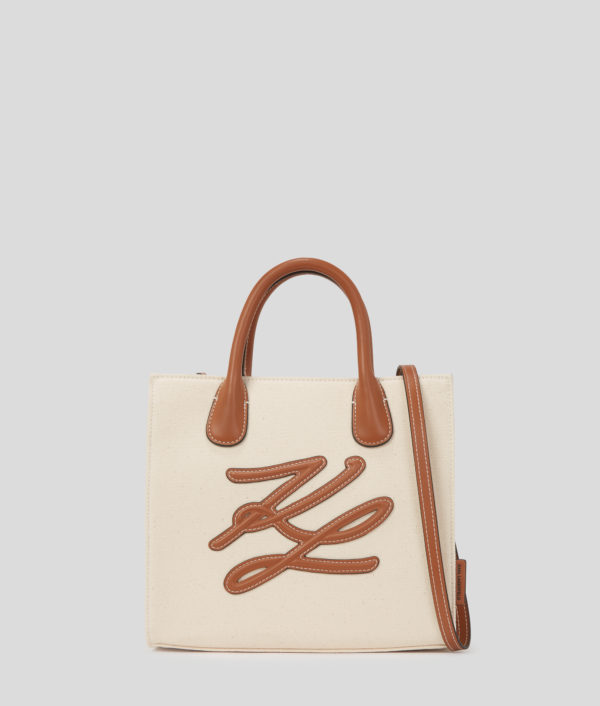 Karl Lagerfeld, Cabas Carré K/autograph, Femme, Naturel, Taille: X00