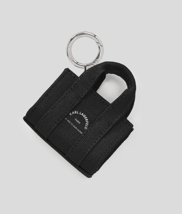 Karl Lagerfeld, Porte Clé De Cabas Rue St-guillaume, Femme, Noir, Taille: X00
