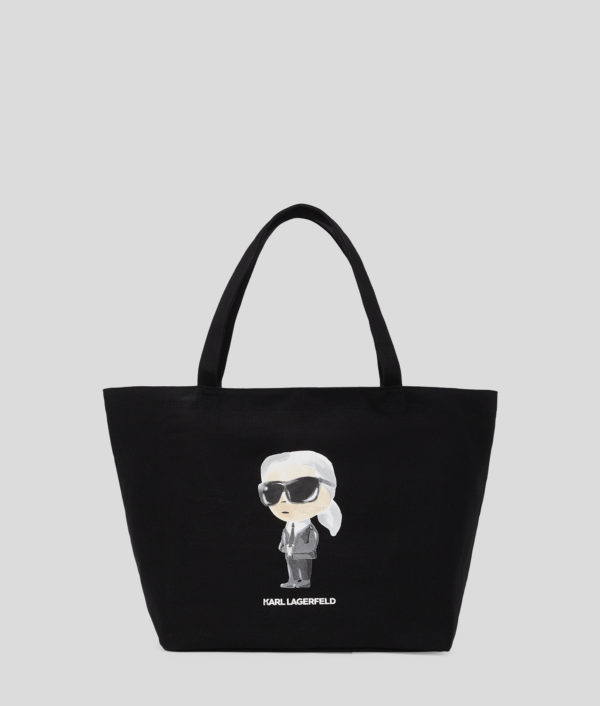 Karl Lagerfeld, Cabas Ikon Aquarelle, Femme, Noir, Taille: X00