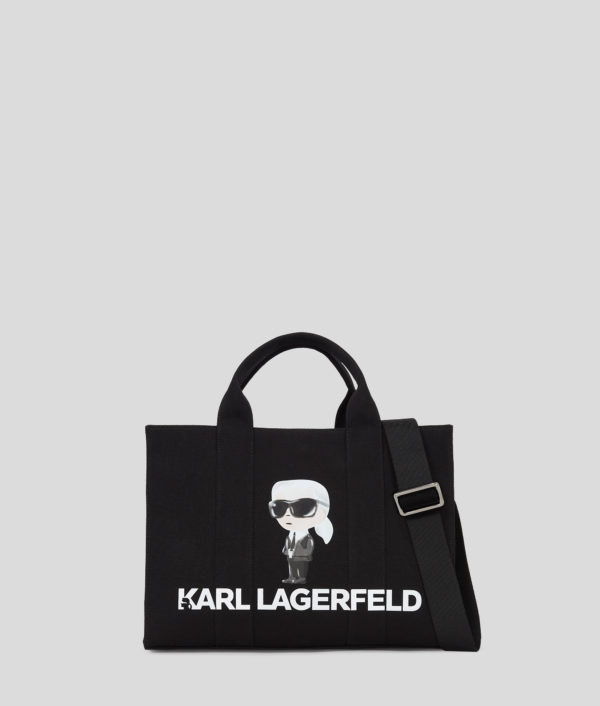 Karl Lagerfeld, Cabas Ikon Aquarelle Carré, Femme, Noir, Taille: X00