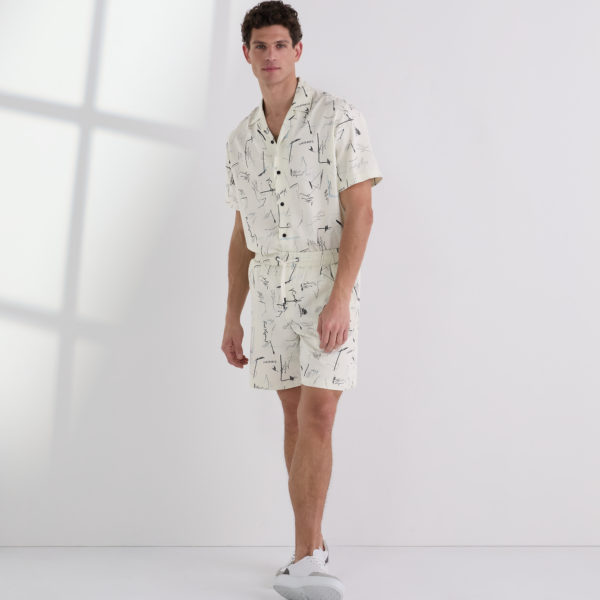 Karl Lagerfeld, All-over-print Shorts, Homme, Impression Intégrale de Croquis, Taille: XXS