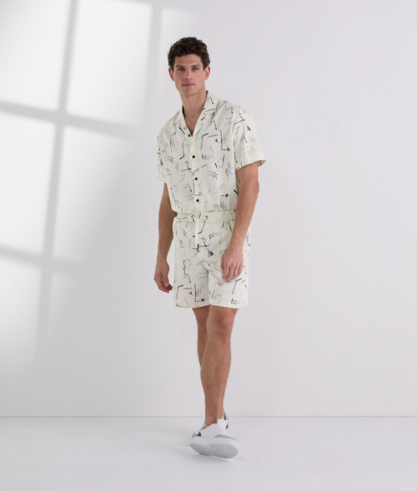 Karl Lagerfeld, All-over-print Shorts, Homme, Impression Intégrale de Croquis, Taille: XXS