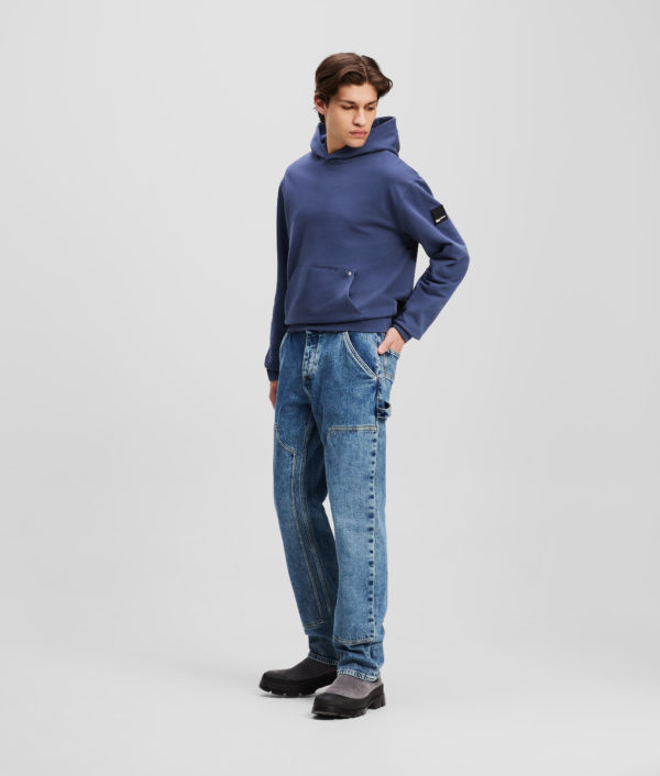 Karl Lagerfeld, Straight Carpenter Jeans, Homme, Bleu moyen lavé visuel, Taille: L3634