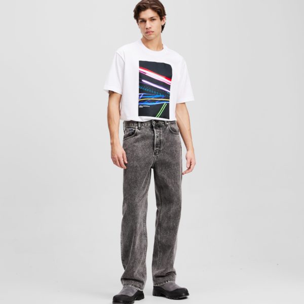 Karl Lagerfeld, Relaxed Jeans, Homme, Noir lavé, Taille: L36