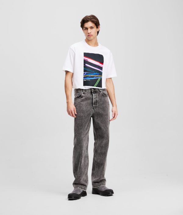 Karl Lagerfeld, Relaxed Jeans, Homme, Noir lavé, Taille: L36