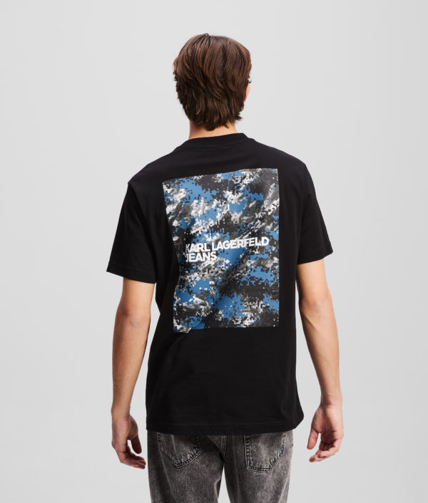 Karl Lagerfeld, Graphic T-shirt, Homme, Noir, Taille: XXXL