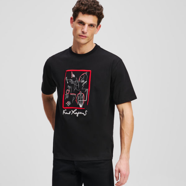 Karl Lagerfeld, Karl Series T-shirt, Homme, Noir, Taille: XXXL