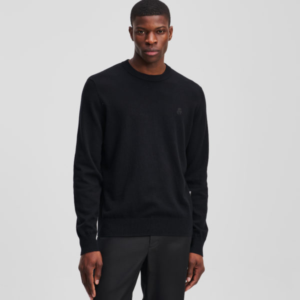 Karl Lagerfeld, Karl Kameo Sweater, Homme, Noir, Taille: XXXL