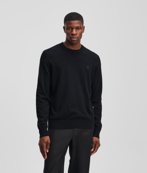 Karl Lagerfeld, Karl Kameo Sweater, Homme, Noir, Taille: XXXL
