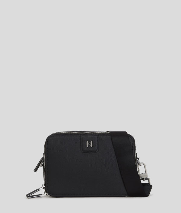 Karl Lagerfeld, K/monogram Camera Bag, Homme, Noir, Taille: X00