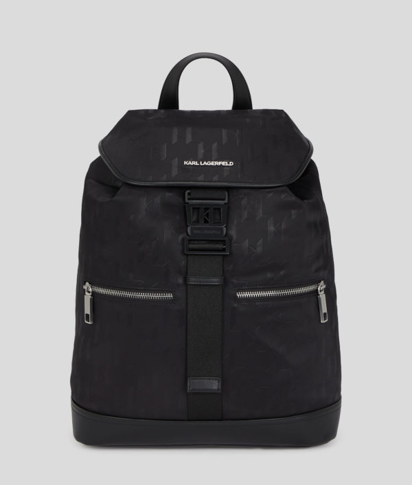Karl Lagerfeld, K/monogram Backpack, Homme, Noir, Taille: X00