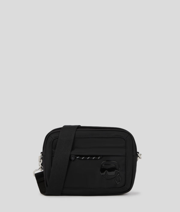 Karl Lagerfeld, Ikon Nylon Crossbody Bag, Homme, Noir, Taille: X00