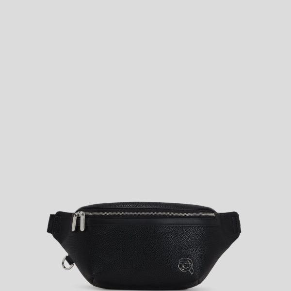 Karl Lagerfeld, Ikon Outline Belt Bag, Homme, Noir, Taille: X00