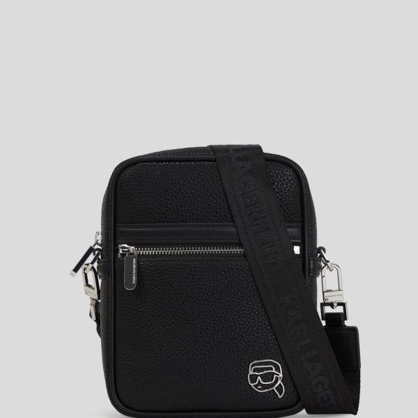 Karl Lagerfeld, Ikon Outline Crossbody Bag, Homme, Noir, Taille: X00