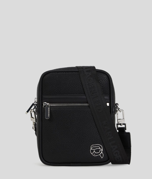 Karl Lagerfeld, Ikon Outline Crossbody Bag, Homme, Noir, Taille: X00