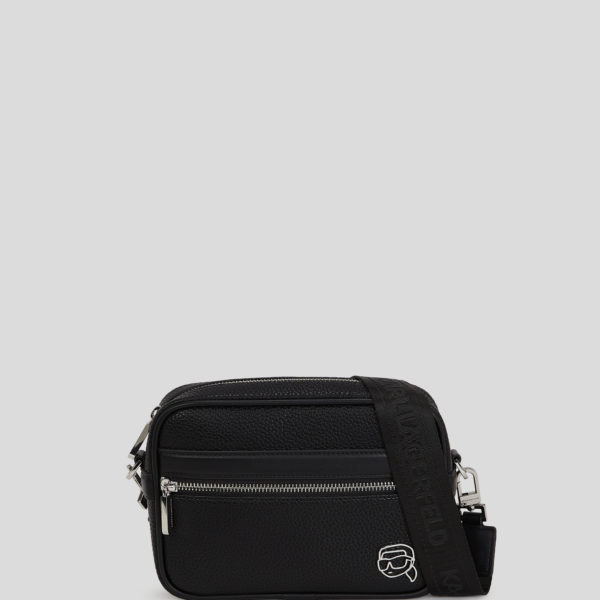 Karl Lagerfeld, Ikon Outline Crossbody Bag, Homme, Noir, Taille: X00