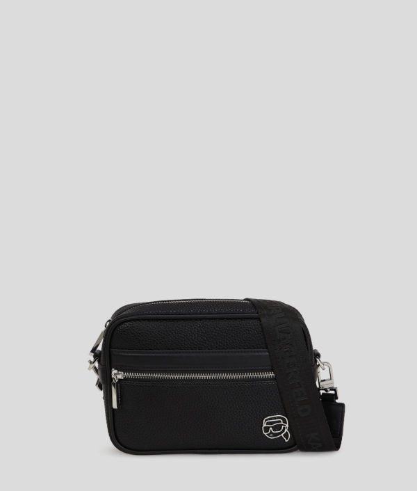 Karl Lagerfeld, Ikon Outline Crossbody Bag, Homme, Noir, Taille: X00