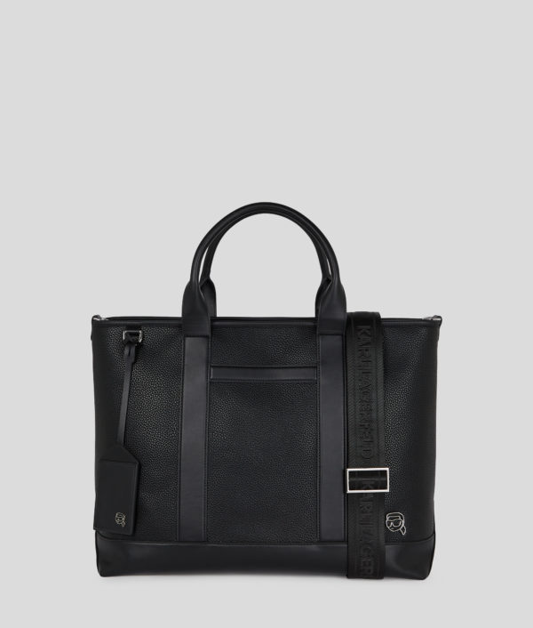 Karl Lagerfeld, Ikon Outline Tote Bag, Homme, Noir, Taille: X00