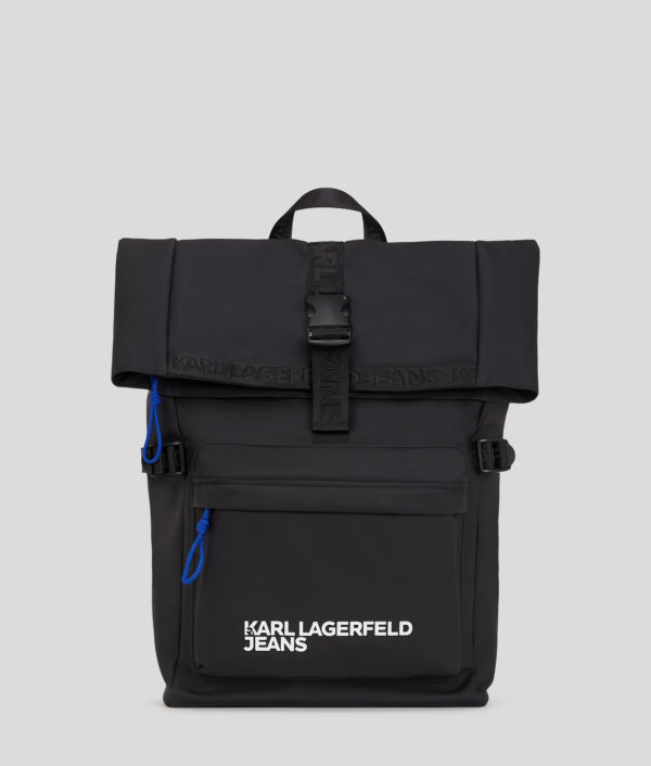 Karl Lagerfeld, Coated Backpack, Homme, Noir, Taille: X00